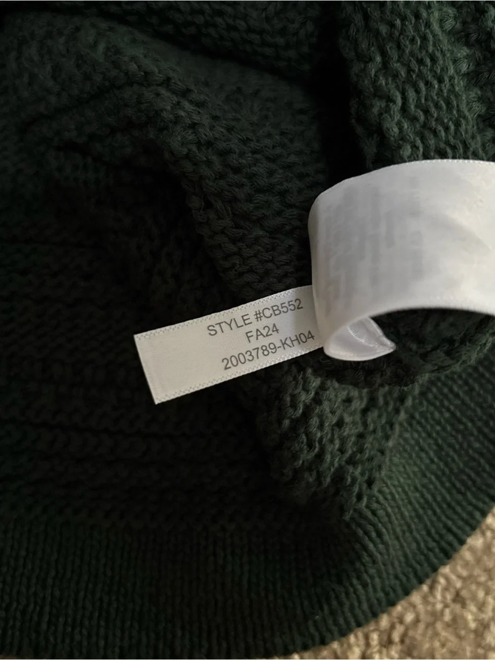 NWT J. Crew Men's Forest Green Knit Polo Cardigan Large
